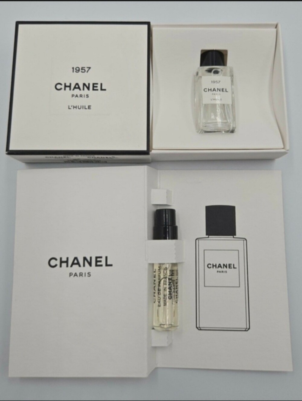 Chanel 1957 Exclusifs Body Oil Mini Splash Bottle 4ml+ 1957 EDP Spray 1.5ml